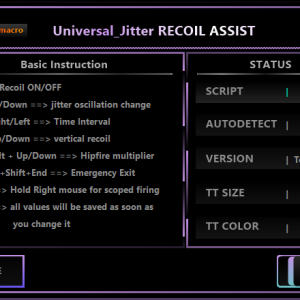 Universal Jitter oscillation Recoil macro
